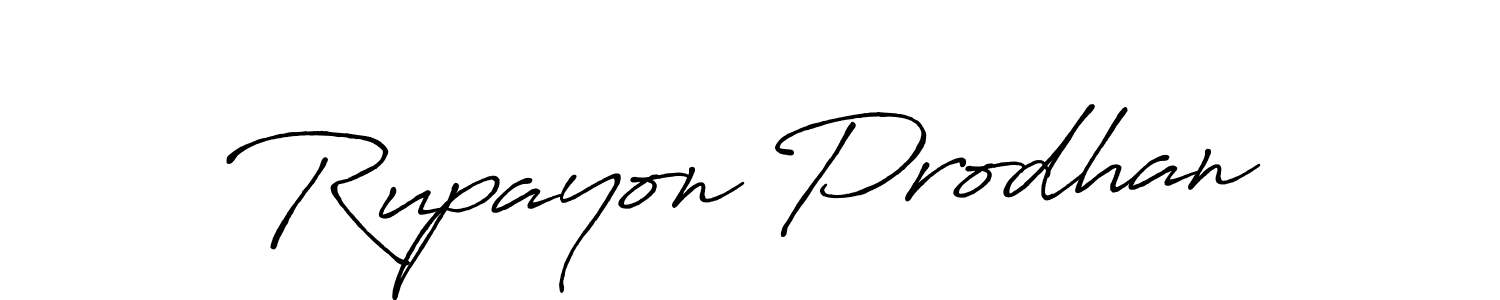 Design your own signature with our free online signature maker. With this signature software, you can create a handwritten (Antro_Vectra_Bolder) signature for name Rupayon Prodhan. Rupayon Prodhan signature style 7 images and pictures png