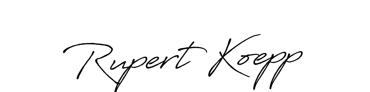 Rupert Koepp stylish signature style. Best Handwritten Sign (Antro_Vectra_Bolder) for my name. Handwritten Signature Collection Ideas for my name Rupert Koepp. Rupert Koepp signature style 7 images and pictures png