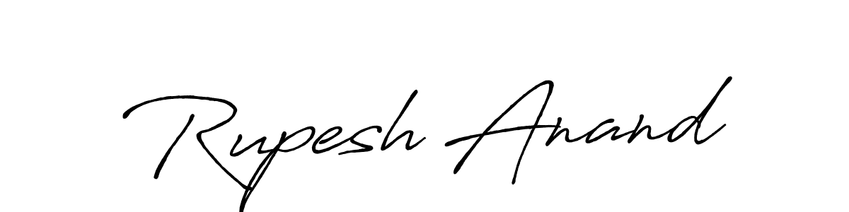 Also You can easily find your signature by using the search form. We will create Rupesh Anand name handwritten signature images for you free of cost using Antro_Vectra_Bolder sign style. Rupesh Anand signature style 7 images and pictures png