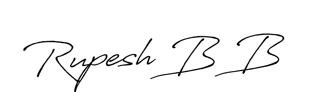 The best way (Antro_Vectra_Bolder) to make a short signature is to pick only two or three words in your name. The name Rupesh B B include a total of six letters. For converting this name. Rupesh B B signature style 7 images and pictures png