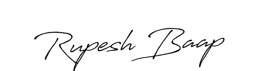 Rupesh Baap stylish signature style. Best Handwritten Sign (Antro_Vectra_Bolder) for my name. Handwritten Signature Collection Ideas for my name Rupesh Baap. Rupesh Baap signature style 7 images and pictures png