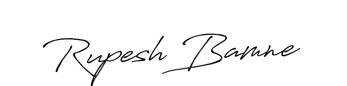 How to Draw Rupesh Bamne signature style? Antro_Vectra_Bolder is a latest design signature styles for name Rupesh Bamne. Rupesh Bamne signature style 7 images and pictures png