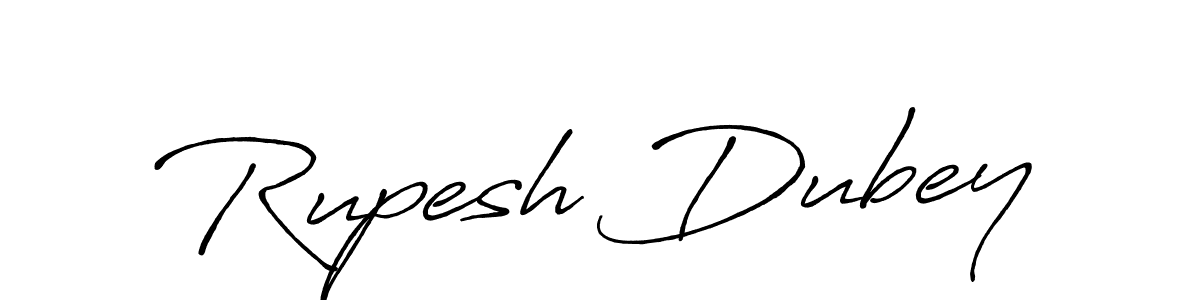 Also we have Rupesh Dubey name is the best signature style. Create professional handwritten signature collection using Antro_Vectra_Bolder autograph style. Rupesh Dubey signature style 7 images and pictures png