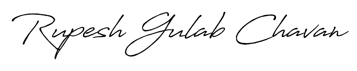 Also we have Rupesh Gulab Chavan name is the best signature style. Create professional handwritten signature collection using Antro_Vectra_Bolder autograph style. Rupesh Gulab Chavan signature style 7 images and pictures png