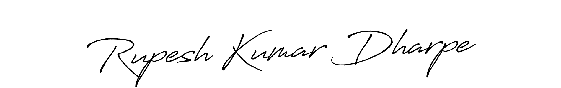 This is the best signature style for the Rupesh Kumar Dharpe name. Also you like these signature font (Antro_Vectra_Bolder). Mix name signature. Rupesh Kumar Dharpe signature style 7 images and pictures png