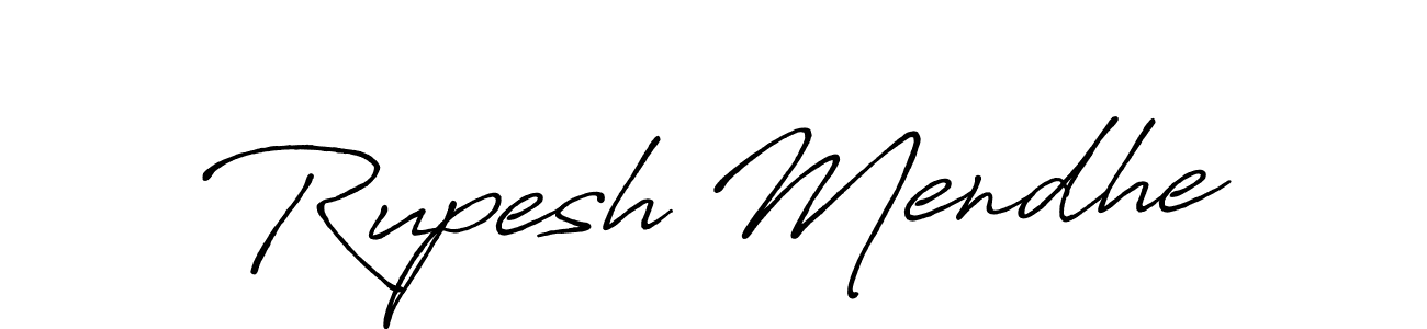 Use a signature maker to create a handwritten signature online. With this signature software, you can design (Antro_Vectra_Bolder) your own signature for name Rupesh Mendhe. Rupesh Mendhe signature style 7 images and pictures png