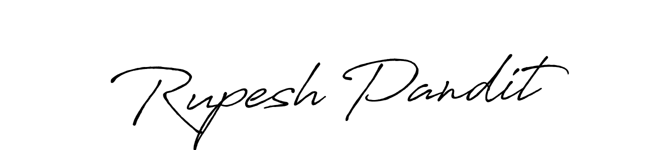 It looks lik you need a new signature style for name Rupesh Pandit. Design unique handwritten (Antro_Vectra_Bolder) signature with our free signature maker in just a few clicks. Rupesh Pandit signature style 7 images and pictures png