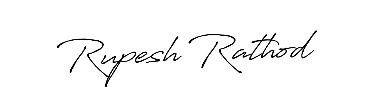 How to make Rupesh Rathod signature? Antro_Vectra_Bolder is a professional autograph style. Create handwritten signature for Rupesh Rathod name. Rupesh Rathod signature style 7 images and pictures png
