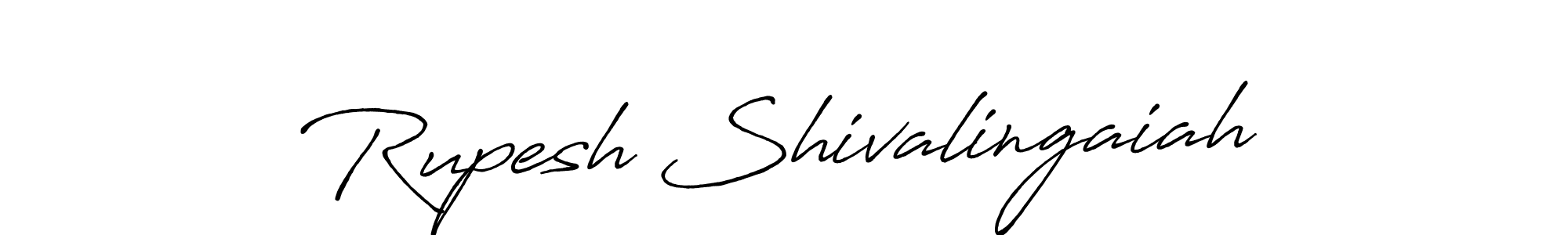 Make a beautiful signature design for name Rupesh Shivalingaiah. With this signature (Antro_Vectra_Bolder) style, you can create a handwritten signature for free. Rupesh Shivalingaiah signature style 7 images and pictures png