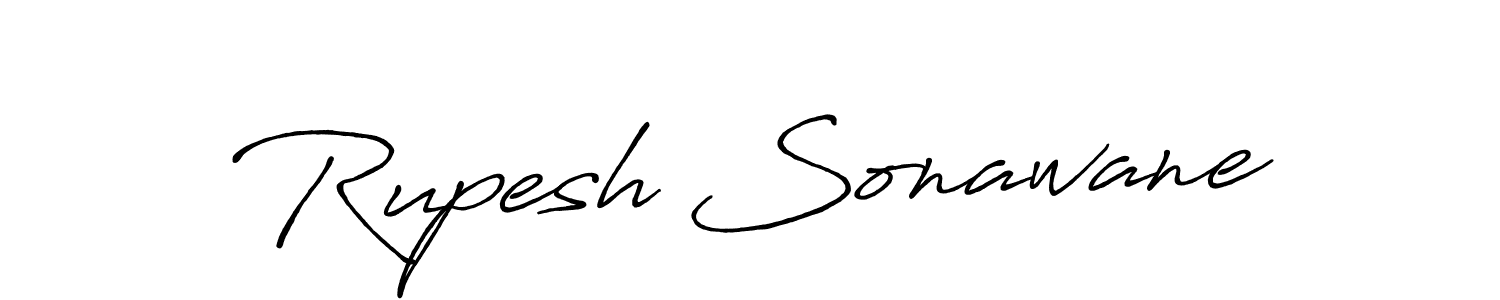 Rupesh Sonawane stylish signature style. Best Handwritten Sign (Antro_Vectra_Bolder) for my name. Handwritten Signature Collection Ideas for my name Rupesh Sonawane. Rupesh Sonawane signature style 7 images and pictures png