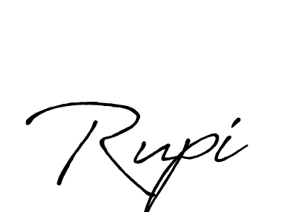 How to make Rupi name signature. Use Antro_Vectra_Bolder style for creating short signs online. This is the latest handwritten sign. Rupi signature style 7 images and pictures png