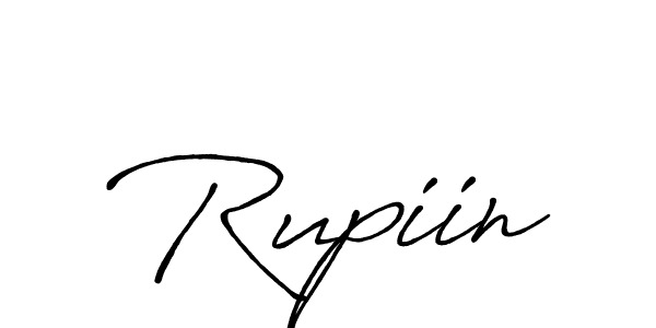 Design your own signature with our free online signature maker. With this signature software, you can create a handwritten (Antro_Vectra_Bolder) signature for name Rupiin. Rupiin signature style 7 images and pictures png