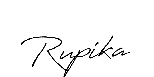 if you are searching for the best signature style for your name Rupika. so please give up your signature search. here we have designed multiple signature styles  using Antro_Vectra_Bolder. Rupika signature style 7 images and pictures png