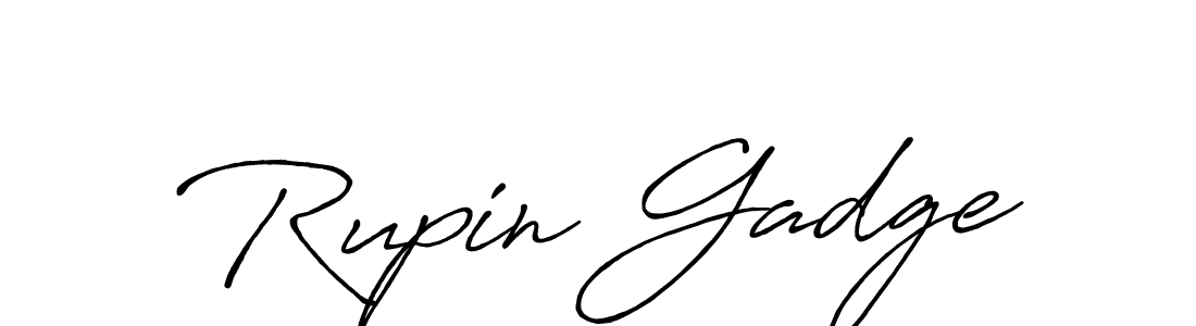 Antro_Vectra_Bolder is a professional signature style that is perfect for those who want to add a touch of class to their signature. It is also a great choice for those who want to make their signature more unique. Get Rupin Gadge name to fancy signature for free. Rupin Gadge signature style 7 images and pictures png