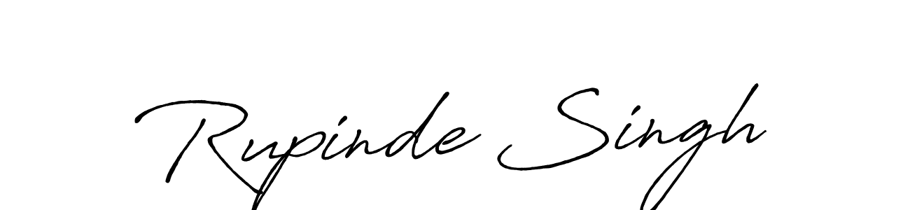 Rupinde Singh stylish signature style. Best Handwritten Sign (Antro_Vectra_Bolder) for my name. Handwritten Signature Collection Ideas for my name Rupinde Singh. Rupinde Singh signature style 7 images and pictures png