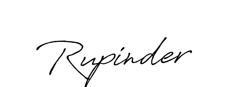 Also we have Rupinder name is the best signature style. Create professional handwritten signature collection using Antro_Vectra_Bolder autograph style. Rupinder signature style 7 images and pictures png