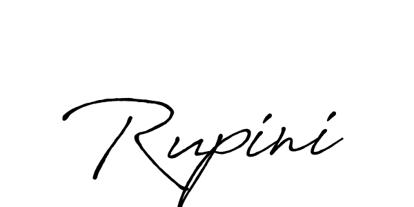 Use a signature maker to create a handwritten signature online. With this signature software, you can design (Antro_Vectra_Bolder) your own signature for name Rupini. Rupini signature style 7 images and pictures png