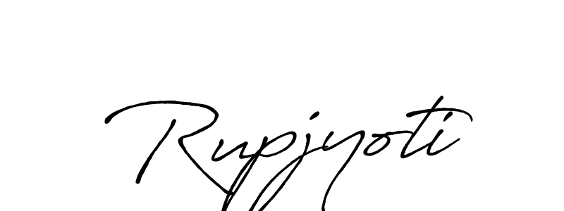 Make a beautiful signature design for name Rupjyoti. With this signature (Antro_Vectra_Bolder) style, you can create a handwritten signature for free. Rupjyoti signature style 7 images and pictures png