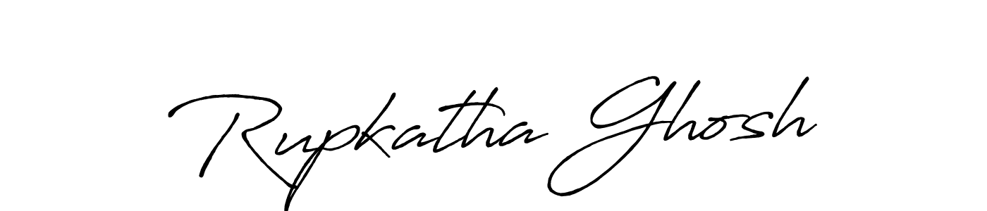 Make a beautiful signature design for name Rupkatha Ghosh. With this signature (Antro_Vectra_Bolder) style, you can create a handwritten signature for free. Rupkatha Ghosh signature style 7 images and pictures png