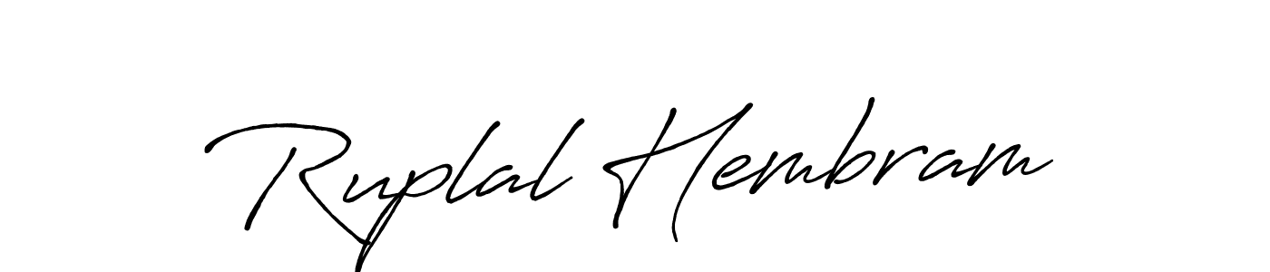 Ruplal Hembram stylish signature style. Best Handwritten Sign (Antro_Vectra_Bolder) for my name. Handwritten Signature Collection Ideas for my name Ruplal Hembram. Ruplal Hembram signature style 7 images and pictures png