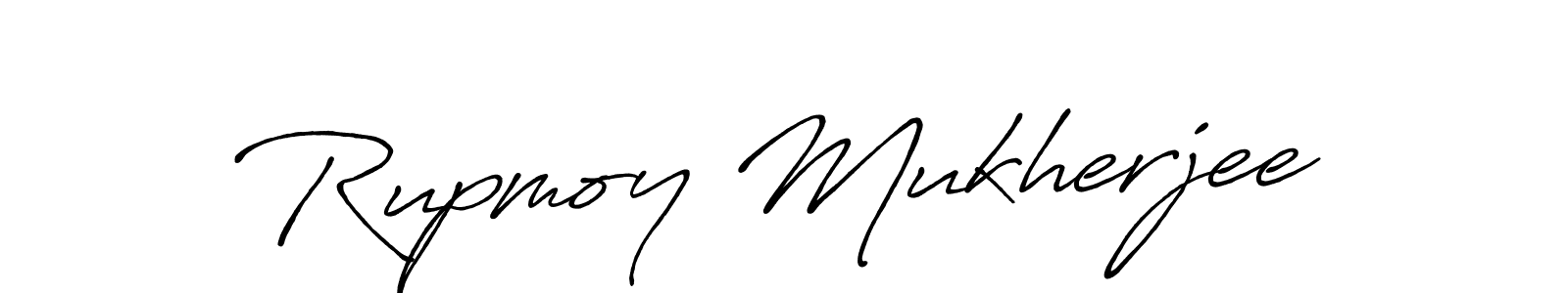 Use a signature maker to create a handwritten signature online. With this signature software, you can design (Antro_Vectra_Bolder) your own signature for name Rupmoy Mukherjee. Rupmoy Mukherjee signature style 7 images and pictures png