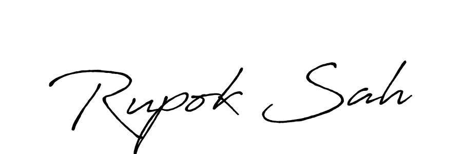Antro_Vectra_Bolder is a professional signature style that is perfect for those who want to add a touch of class to their signature. It is also a great choice for those who want to make their signature more unique. Get Rupok Sah name to fancy signature for free. Rupok Sah signature style 7 images and pictures png