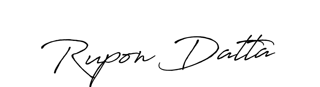 Design your own signature with our free online signature maker. With this signature software, you can create a handwritten (Antro_Vectra_Bolder) signature for name Rupon Datta. Rupon Datta signature style 7 images and pictures png