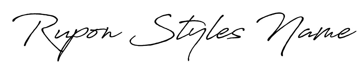 Discover the perfect balance of readability and style for Rupon Styles Name with Antro_Vectra_Bolder font. Create your dream signature today. Rupon Styles Name signature style 7 images and pictures png