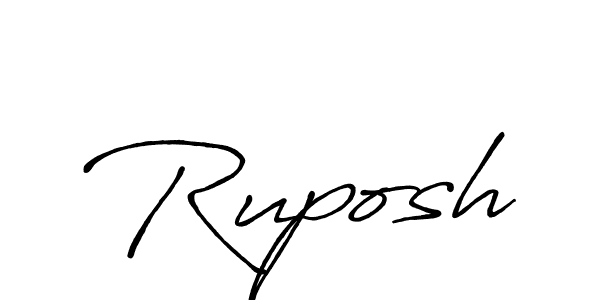 Make a beautiful signature design for name Ruposh. Use this online signature maker to create a handwritten signature for free. Ruposh signature style 7 images and pictures png