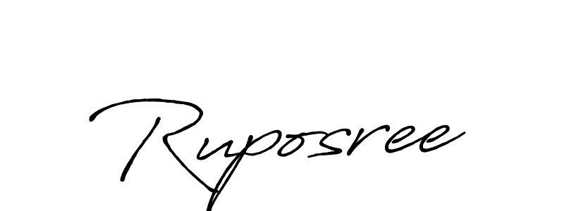 if you are searching for the best signature style for your name Ruposree. so please give up your signature search. here we have designed multiple signature styles  using Antro_Vectra_Bolder. Ruposree signature style 7 images and pictures png