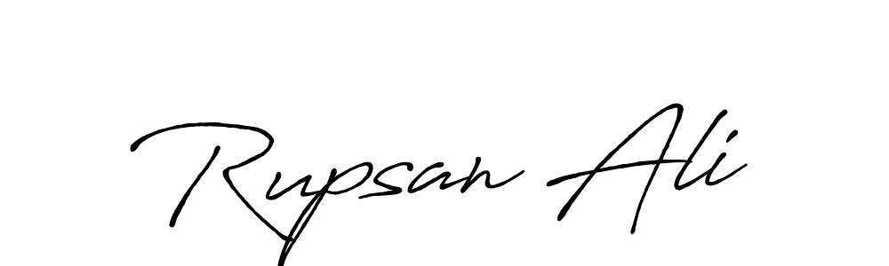 Rupsan Ali stylish signature style. Best Handwritten Sign (Antro_Vectra_Bolder) for my name. Handwritten Signature Collection Ideas for my name Rupsan Ali. Rupsan Ali signature style 7 images and pictures png