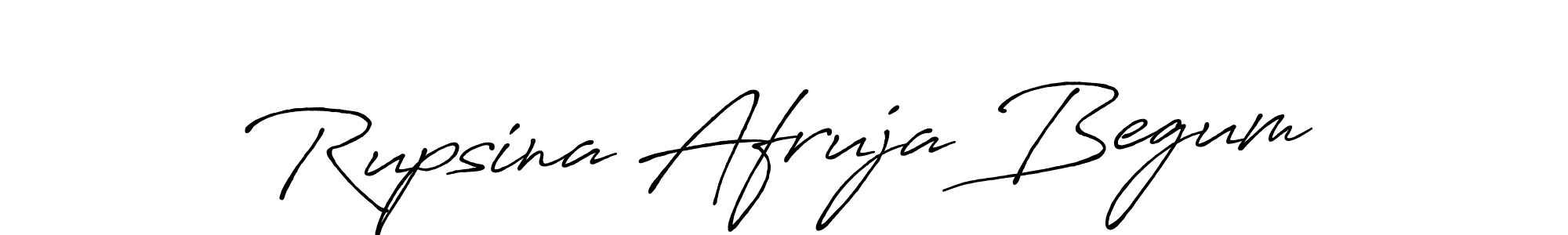 Create a beautiful signature design for name Rupsina Afruja Begum. With this signature (Antro_Vectra_Bolder) fonts, you can make a handwritten signature for free. Rupsina Afruja Begum signature style 7 images and pictures png