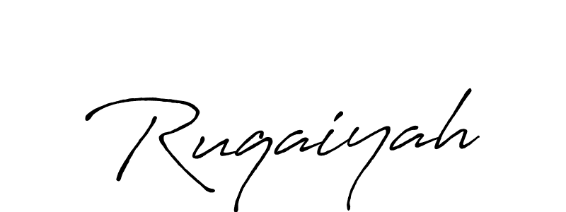 Design your own signature with our free online signature maker. With this signature software, you can create a handwritten (Antro_Vectra_Bolder) signature for name Ruqaiyah. Ruqaiyah signature style 7 images and pictures png