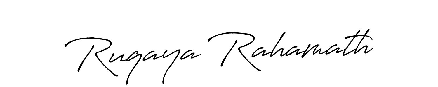 How to Draw Ruqaya Rahamath signature style? Antro_Vectra_Bolder is a latest design signature styles for name Ruqaya Rahamath. Ruqaya Rahamath signature style 7 images and pictures png