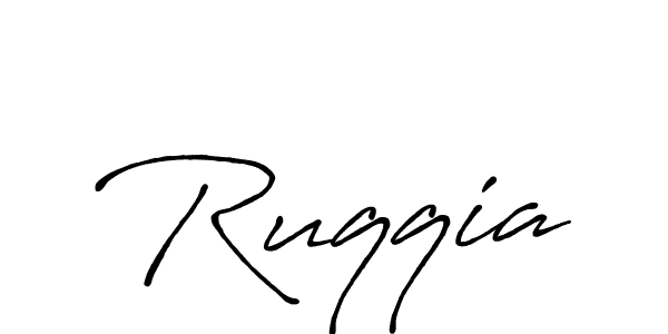 How to make Ruqqia signature? Antro_Vectra_Bolder is a professional autograph style. Create handwritten signature for Ruqqia name. Ruqqia signature style 7 images and pictures png