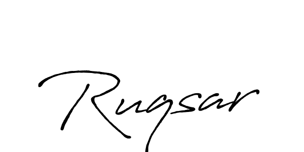 It looks lik you need a new signature style for name Ruqsar. Design unique handwritten (Antro_Vectra_Bolder) signature with our free signature maker in just a few clicks. Ruqsar signature style 7 images and pictures png