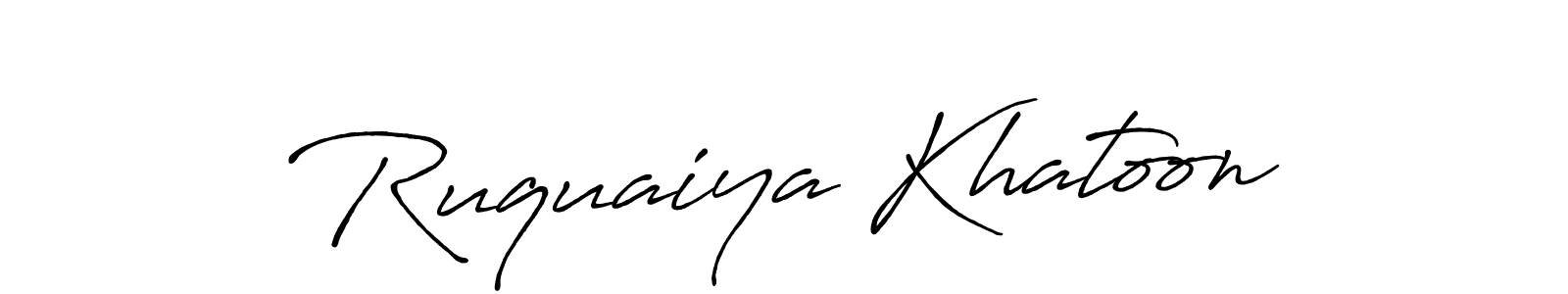 Ruquaiya Khatoon stylish signature style. Best Handwritten Sign (Antro_Vectra_Bolder) for my name. Handwritten Signature Collection Ideas for my name Ruquaiya Khatoon. Ruquaiya Khatoon signature style 7 images and pictures png