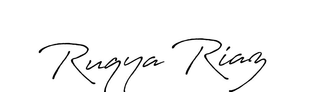 Antro_Vectra_Bolder is a professional signature style that is perfect for those who want to add a touch of class to their signature. It is also a great choice for those who want to make their signature more unique. Get Ruqya Riaz name to fancy signature for free. Ruqya Riaz signature style 7 images and pictures png