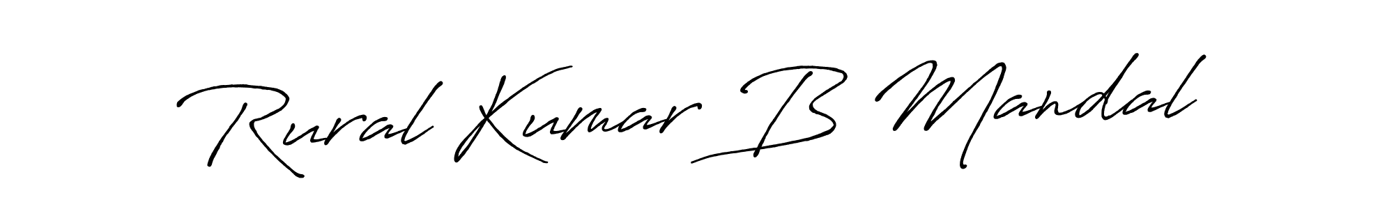 Rural Kumar B Mandal stylish signature style. Best Handwritten Sign (Antro_Vectra_Bolder) for my name. Handwritten Signature Collection Ideas for my name Rural Kumar B Mandal. Rural Kumar B Mandal signature style 7 images and pictures png