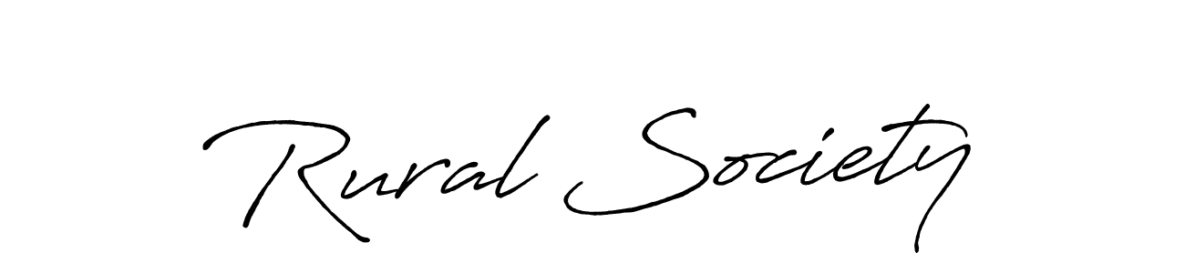 Also we have Rural Society name is the best signature style. Create professional handwritten signature collection using Antro_Vectra_Bolder autograph style. Rural Society signature style 7 images and pictures png