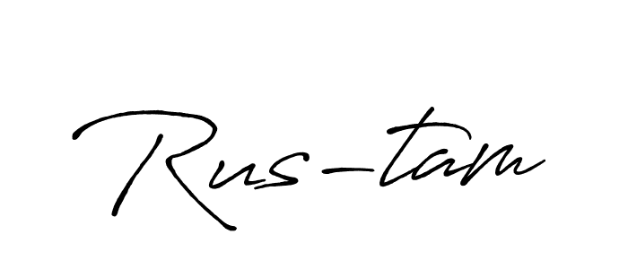 Also we have Rus-tam name is the best signature style. Create professional handwritten signature collection using Antro_Vectra_Bolder autograph style. Rus-tam signature style 7 images and pictures png