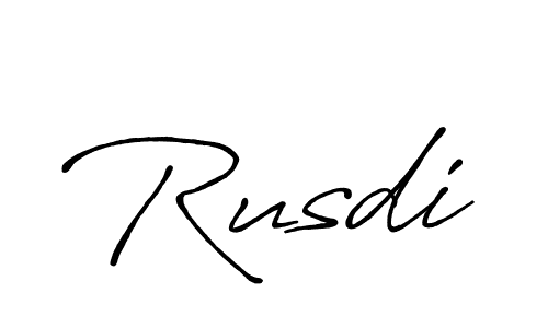 You should practise on your own different ways (Antro_Vectra_Bolder) to write your name (Rusdi) in signature. don't let someone else do it for you. Rusdi signature style 7 images and pictures png