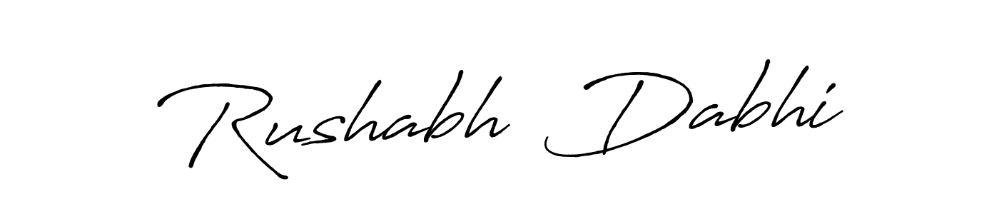 Also You can easily find your signature by using the search form. We will create Rushabh  Dabhi name handwritten signature images for you free of cost using Antro_Vectra_Bolder sign style. Rushabh  Dabhi signature style 7 images and pictures png