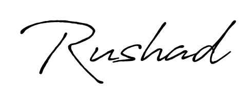 The Antro_Vectra_Bolder typeface gives name Rushad a refined look. Suitable for certificates, diplomas, and official verification. Rushad signature style 7 images and pictures png