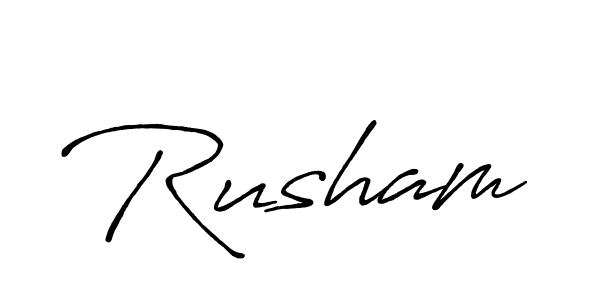 Also we have Rusham name is the best signature style. Create professional handwritten signature collection using Antro_Vectra_Bolder autograph style. Rusham signature style 7 images and pictures png