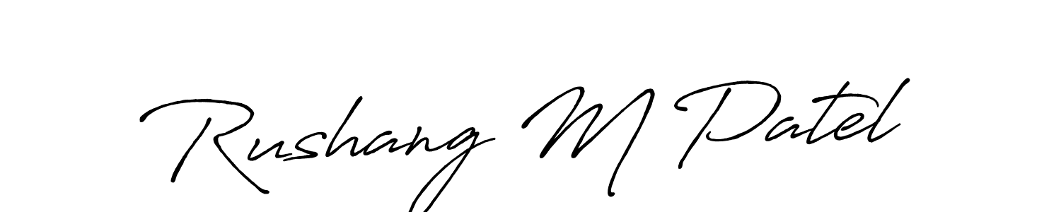 Here are the top 10 professional signature styles for the name Rushang M Patel. These are the best autograph styles you can use for your name. Rushang M Patel signature style 7 images and pictures png