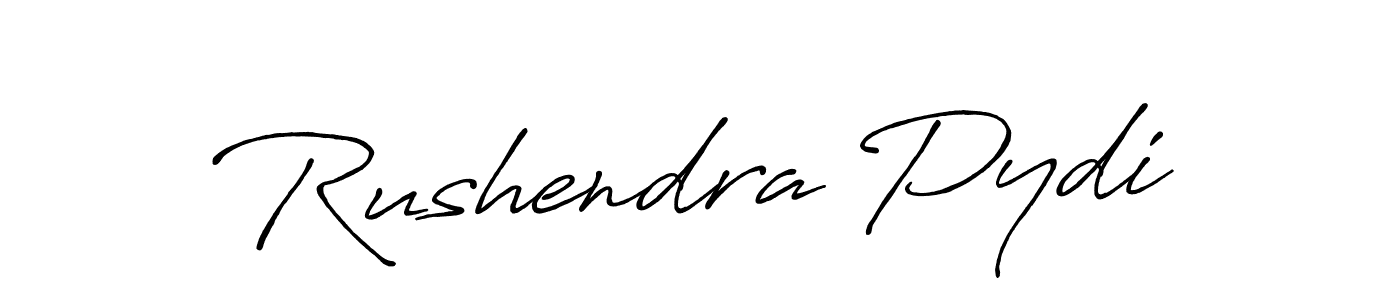 Similarly Antro_Vectra_Bolder is the best handwritten signature design. Signature creator online .You can use it as an online autograph creator for name Rushendra Pydi. Rushendra Pydi signature style 7 images and pictures png