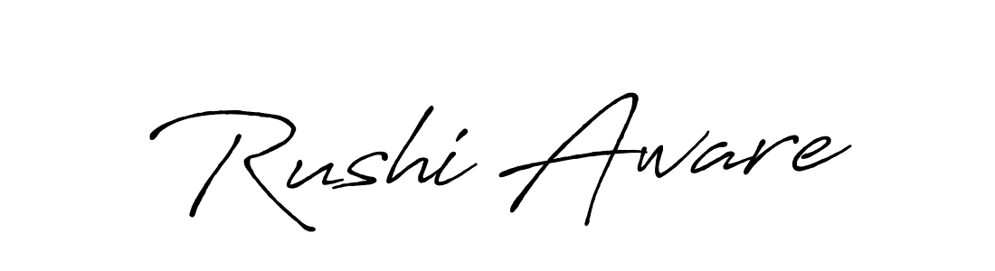 Similarly Antro_Vectra_Bolder is the best handwritten signature design. Signature creator online .You can use it as an online autograph creator for name Rushi Aware. Rushi Aware signature style 7 images and pictures png