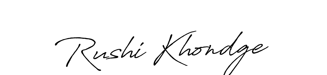 Similarly Antro_Vectra_Bolder is the best handwritten signature design. Signature creator online .You can use it as an online autograph creator for name Rushi Khondge. Rushi Khondge signature style 7 images and pictures png