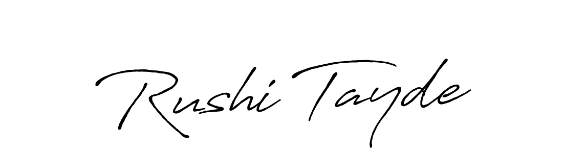 How to Draw Rushi Tayde signature style? Antro_Vectra_Bolder is a latest design signature styles for name Rushi Tayde. Rushi Tayde signature style 7 images and pictures png